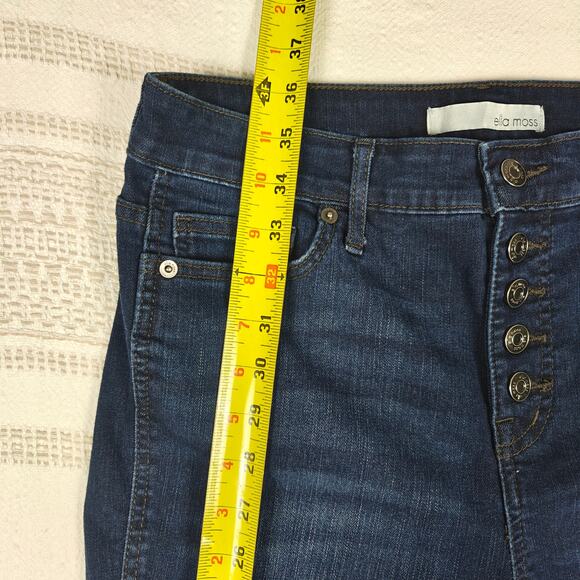 Ella Moss High Rise Skinny Jeans Button Fly Medium Wash Denim Size 10/30 - Picture 4 of 9